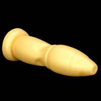 9.84in Gold Soft Liquid Big Silicone Butt Plug Dildo For Females Males