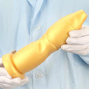 9.84in Gold Soft Liquid Big Silicone Butt Plug Dildo For Females Males