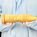 9.84in Gold Soft Liquid Big Silicone Butt Plug Dildo For Females Males