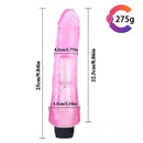 9.84in High Quality TPE Colorful Multi-Frequencies Vibrating Dildo