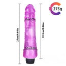 9.84in High Quality TPE Colorful Multi-Frequencies Vibrating Dildo
