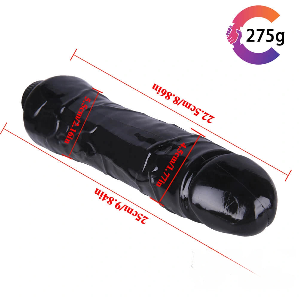 9.84in High Quality TPE Colorful Multi-Frequencies Vibrating Dildo