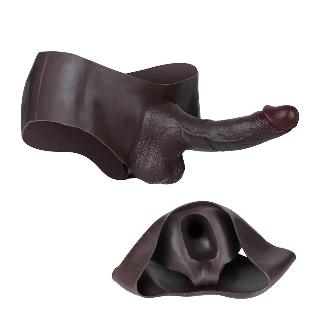 9.84in Hollow Cock Strap on Dildo Panty For Anal Stimulation For Men