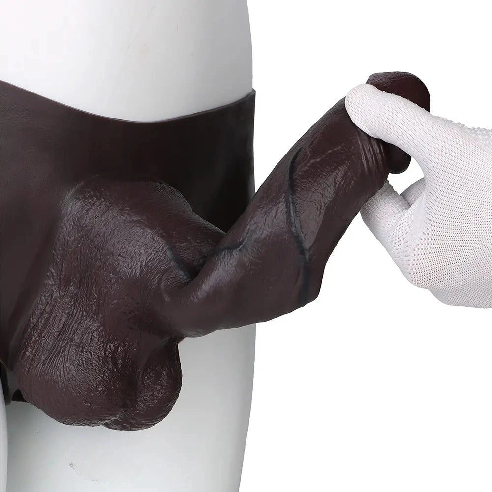 9.84in Hollow Cock Strap on Dildo Panty For Anal Stimulation For Men