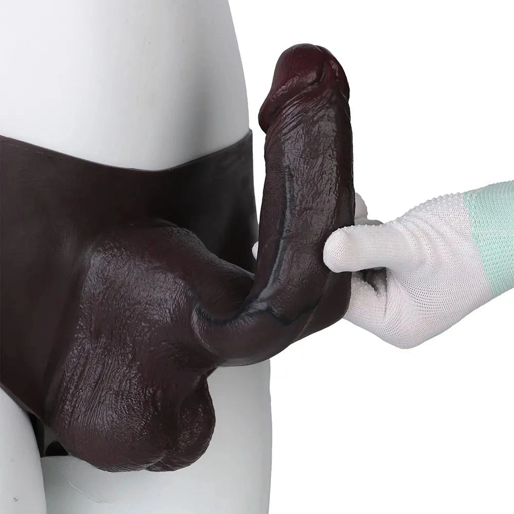 9.84in Hollow Cock Strap on Dildo Panty For Anal Stimulation For Men