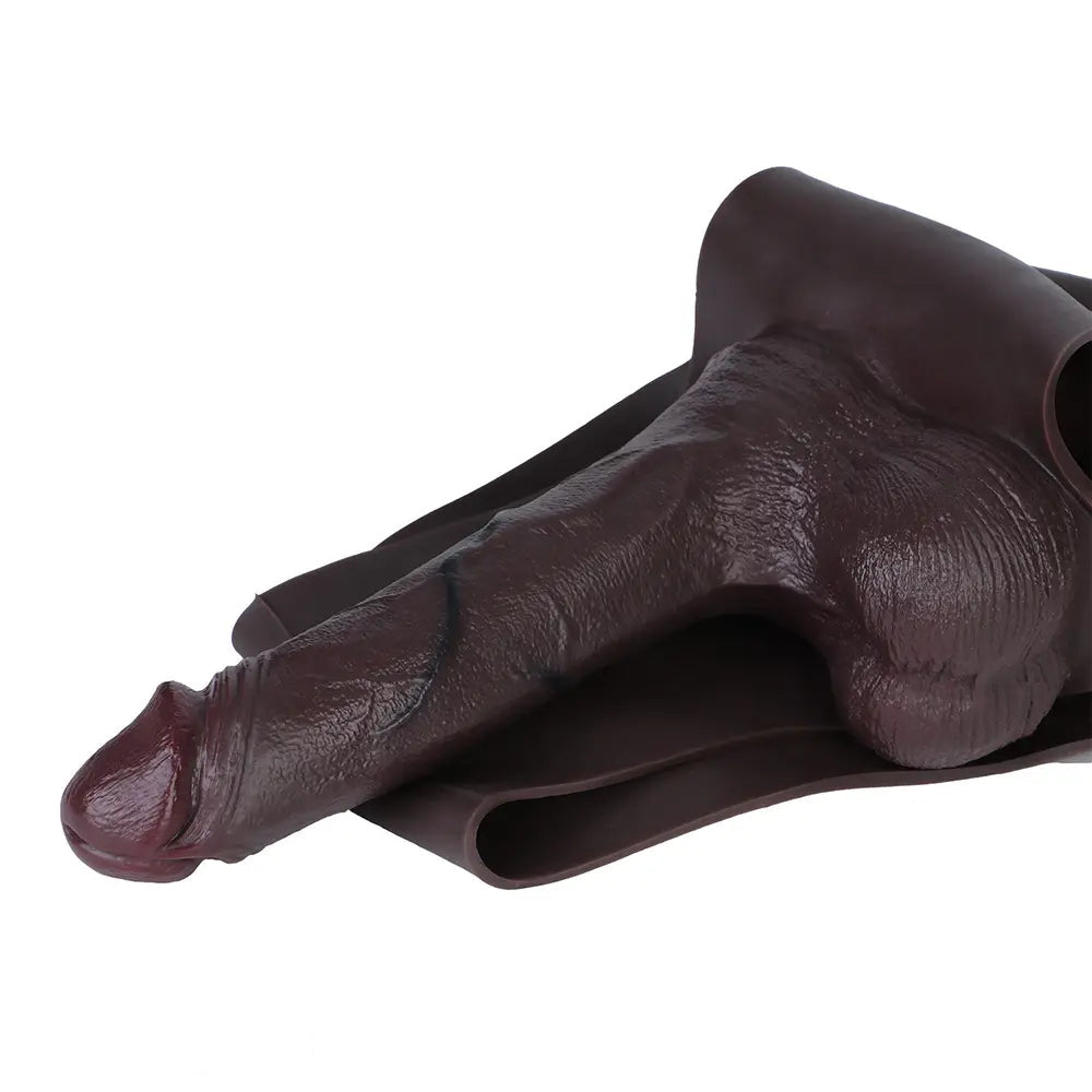 9.84in Hollow Cock Strap on Dildo Panty For Anal Stimulation For Men
