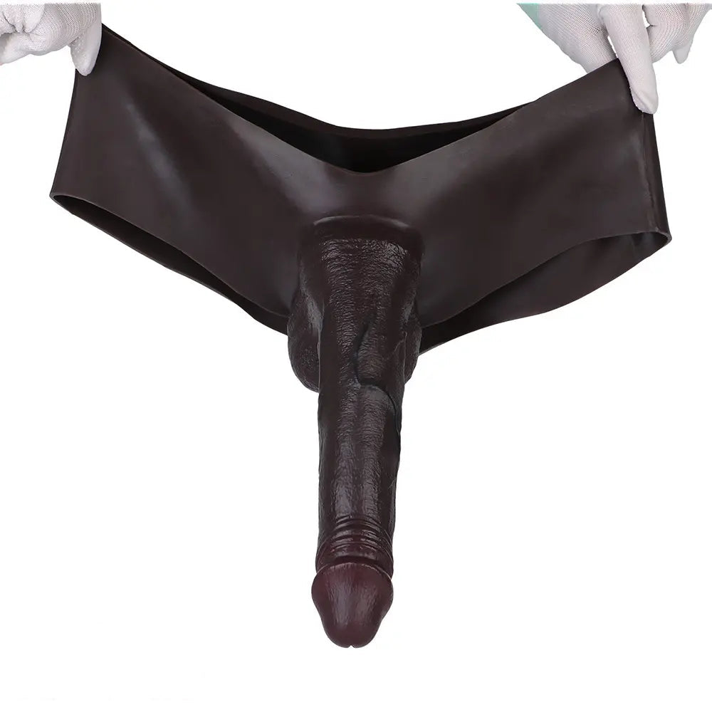 9.84in Hollow Cock Strap on Dildo Panty For Anal Stimulation For Men