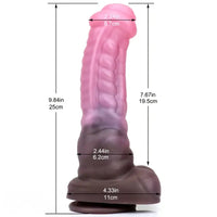 9.84in Horse Cock Silicone Soft Dildo Animal Penis Prostate Sex Toy