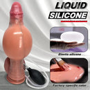 9.84in Inflatable Strap on Big Real Silicone Dildo For Lovers Flirting Sex Toy