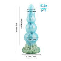 9.84in Knot Design Silicone Soft Big Silicone Large Thick Suction Cup Dildo