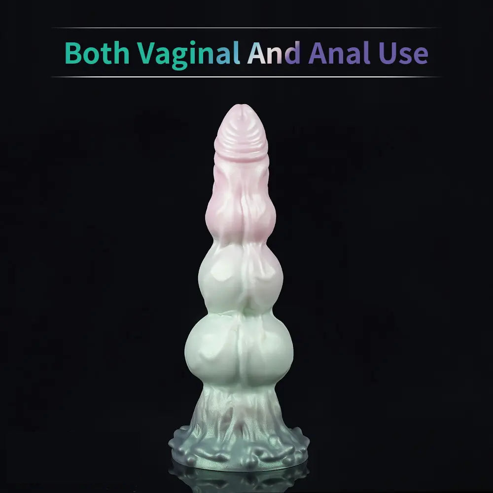 9.84in Knot Design Silicone Soft Big Silicone Large Thick Suction Cup Dildo