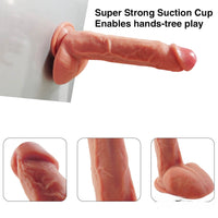 9.84in Lifelike Dildo With Turtle Head Soft Vivid Sex Toy