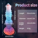 9.84in Liquid Silicone Beast Dog Knot Fantasy Soft Dildo Masturbator