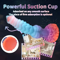 9.84in Liquid Silicone Beast Dog Knot Fantasy Soft Dildo Masturbator