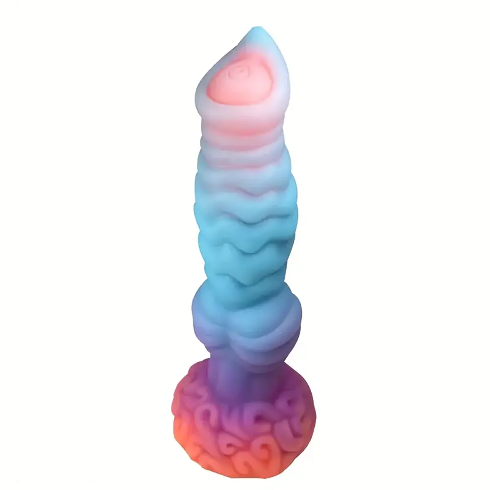 9.84in Liquid Silicone Beast Dog Knot Fantasy Soft Dildo Masturbator