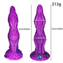 9.84in Monster Fantasy Liquid Silicone Dildo With Powerful Suction Cup