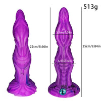 9.84in Monster Fantasy Liquid Silicone Dildo With Powerful Suction Cup