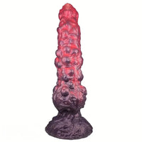 9.84in Monster Fantasy Spiked Silicone Soft Big Dildo For Hands-Free Play
