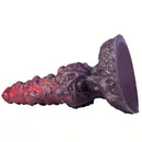 9.84in Monster Fantasy Spiked Silicone Soft Big Dildo For Hands-Free Play