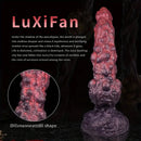 9.84in Monster Fantasy Spiked Silicone Soft Big Dildo For Hands-Free Play