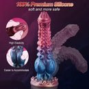 9.84in Monster Tentacle Big Soft Dildo With Knot For Anal Sex Stimulation