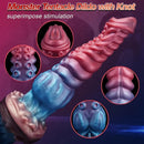 9.84in Monster Tentacle Big Soft Dildo With Knot For Anal Sex Stimulation