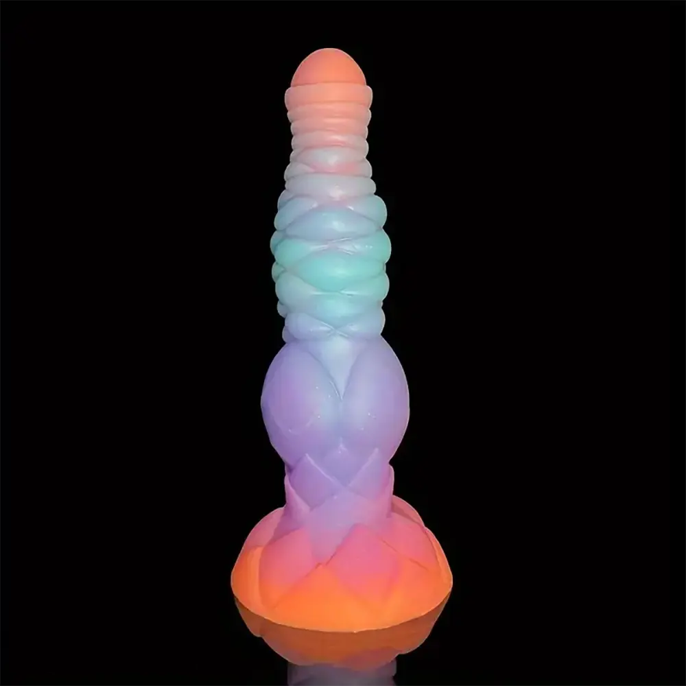 9.84in Portable Big Knot Fantasy Silicone Soft Dildo For G Spot Sex Toy