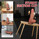 9.84in Premium Realistic Silicone Big Flexible Dildo For Hands-Free Play