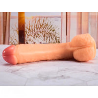 9.84in PVC Curved Big Anal Adult Sex Toy Real Lifelike Women Dildo