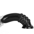 9.84in PVC Spiked Anal Plug Big Black Bold Design Dildo Couples Sex Toy