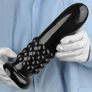 9.84in PVC Spiked Anal Plug Big Black Bold Design Dildo Couples Sex Toy
