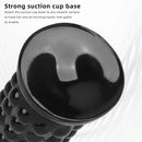 9.84in PVC Spiked Anal Plug Big Black Bold Design Dildo Couples Sex Toy