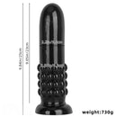 9.84in PVC Spiked Anal Plug Big Black Bold Design Dildo Couples Sex Toy