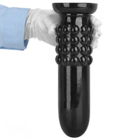 9.84in PVC Spiked Anal Plug Big Black Bold Design Dildo Couples Sex Toy