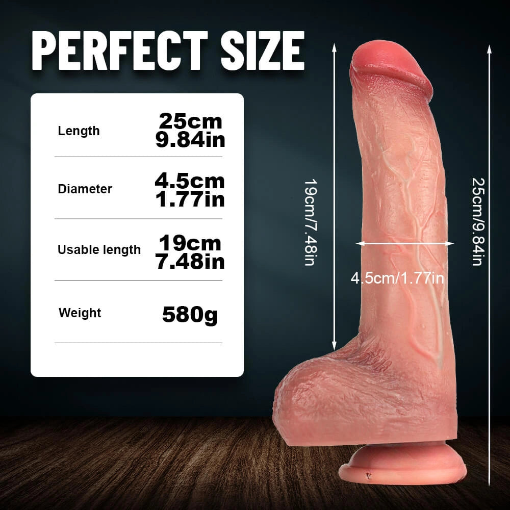 9.84in Realistic Big Soft Dildo For Women Gay Dildio Sex Toy