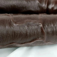 9.84in Realistic Double-Ended Liquid Silicone Flexible Ebony Large Dildo