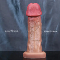9.84in Realistic Huge Dildo Soft Silicone Sex Toy For Couples Sex