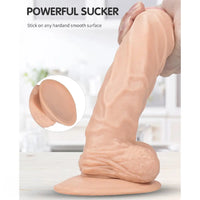 9.84in Realistic Lifelike Vein Glans Small Testicles Large Dildo