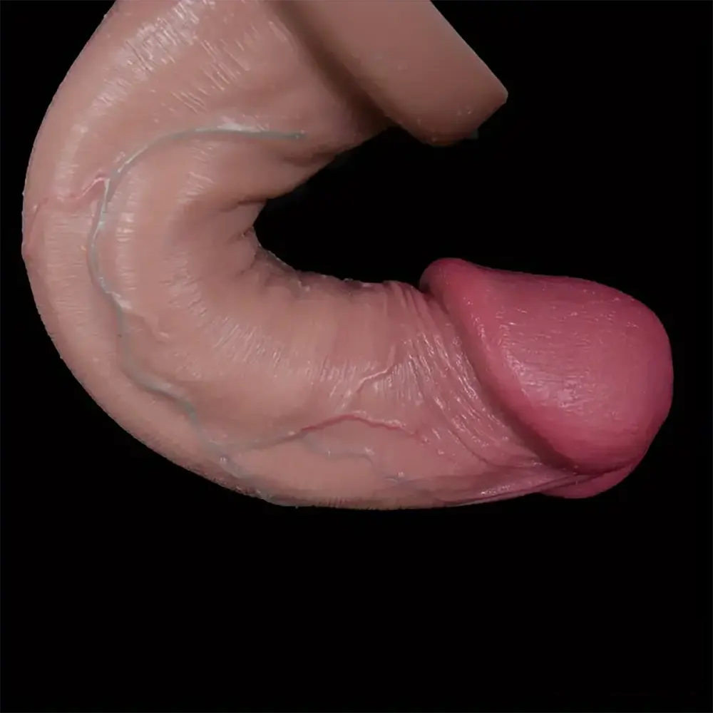 9.84in Realistic Silicone Soft Big Mushroom Head Lifelike Glans Dildo
