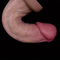 9.84in Realistic Silicone Soft Big Mushroom Head Lifelike Glans Dildo