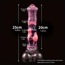 9.84in Realistic Silicone Soft Horse Cock Dildo For Lesbian Vaginal Sex