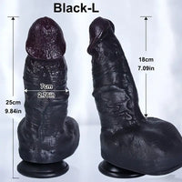 9.84in Realistic Skin Feeling Soft Big Penis Dildo Virgin Unisex Sex Toy
