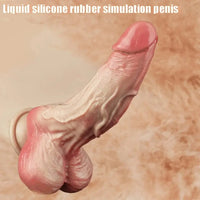 9.84in Realistic Slicky Dual Density Silicone Extension Dildo For Women