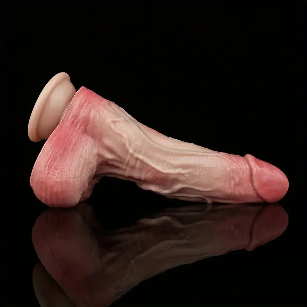 9.84in Realistic Slicky Dual Density Silicone Extension Dildo For Women