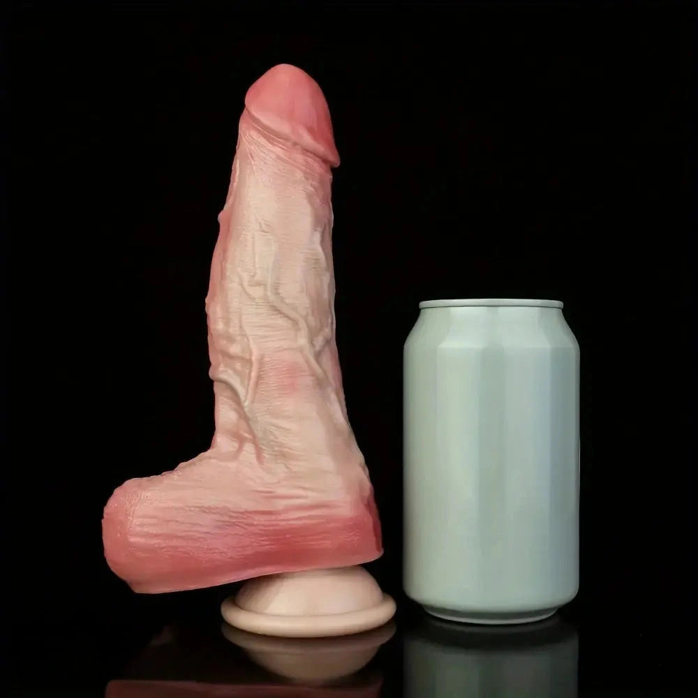 9.84in Realistic Slicky Dual Density Silicone Extension Dildo For Women