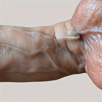 9.84in Realistic Soft Silicone Big Dildo For Men Women With Blue Veins