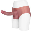 9.84in Silicone Big Strapon Hollow Dildo With Glans Penis For Women