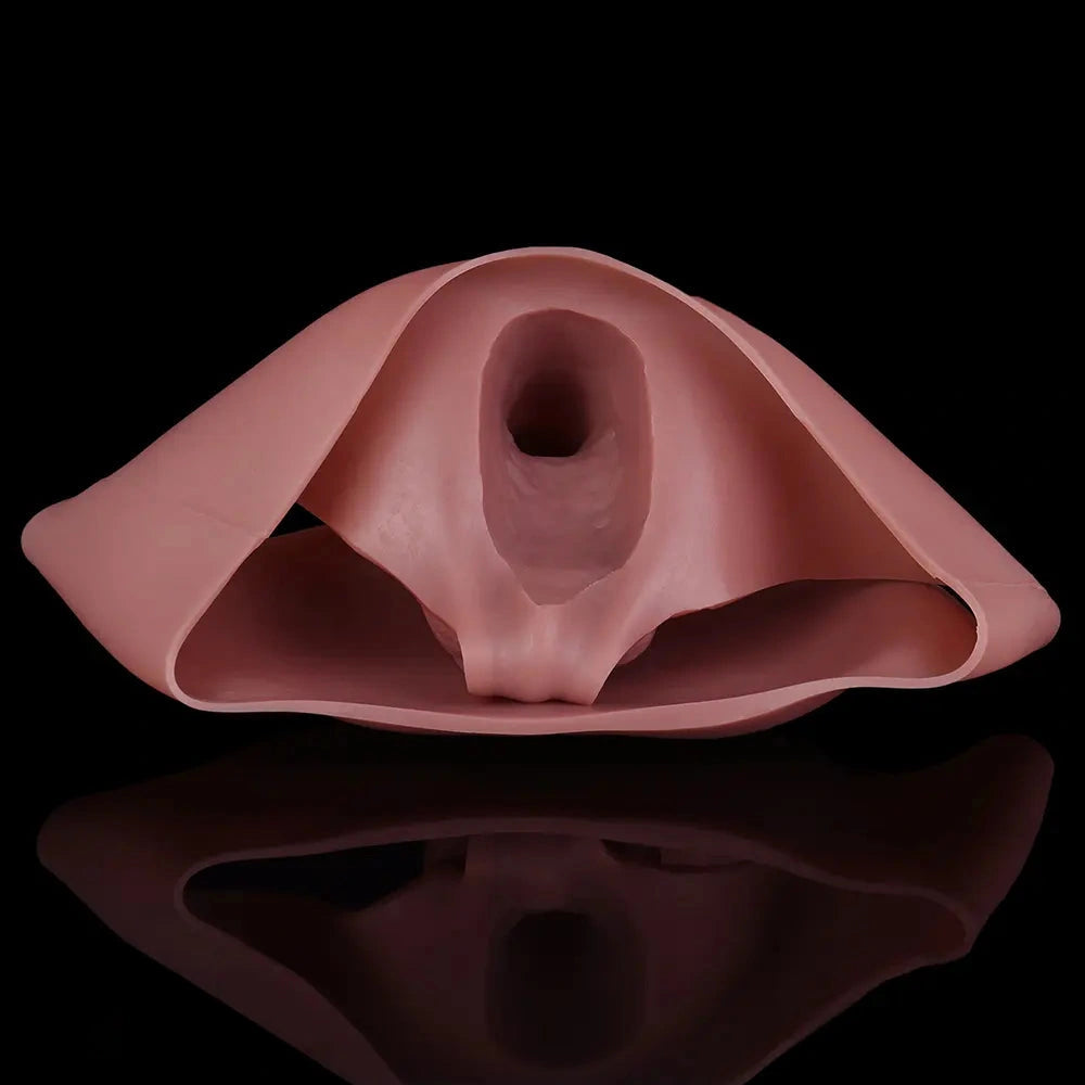 9.84in Silicone Big Strapon Hollow Dildo With Glans Penis For Women