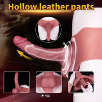 9.84in Silicone Big Strapon Hollow Dildo With Glans Penis For Women