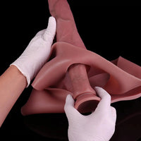 9.84in Silicone Big Strapon Hollow Dildo With Glans Penis For Women